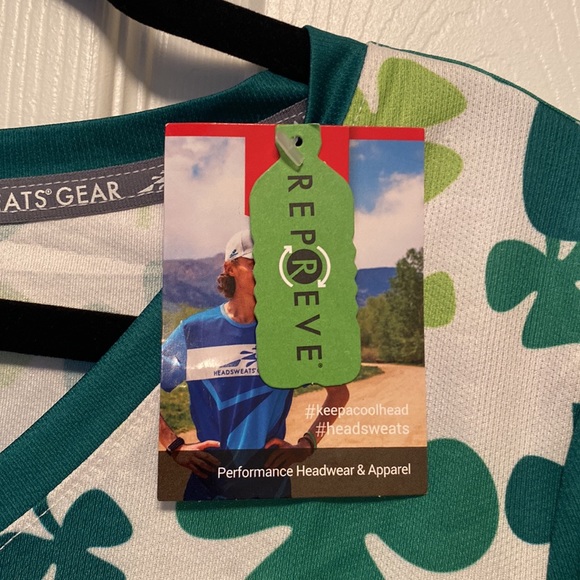 Brand New Headsweats Gear Green/White Performance Tee…size M - Picture 5 of 5